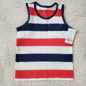Carter's Cotton Tank Top Red White & Blue Size 2T